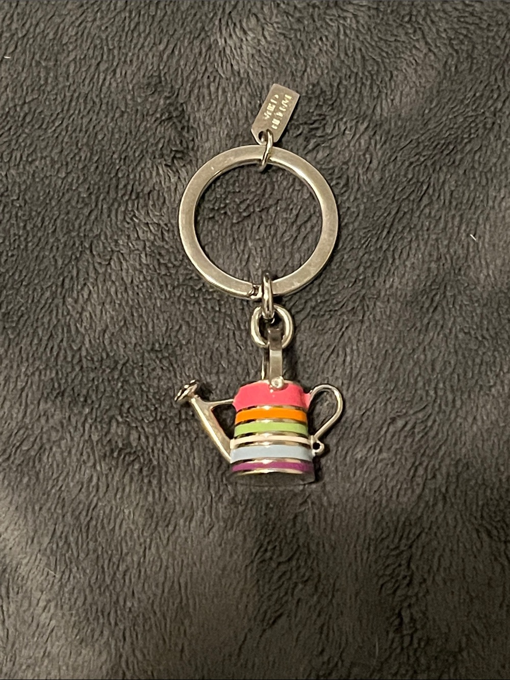 Coach Multicolor Enamel Watering Can Keychain